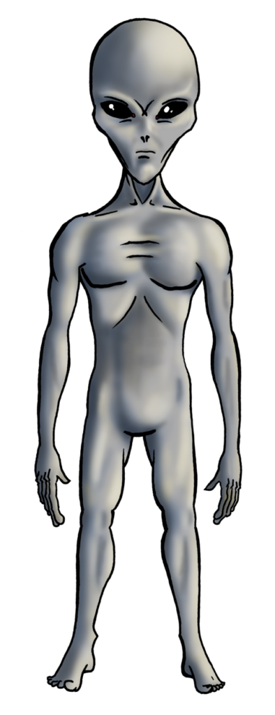 Artist's interpretation of a Grey alien